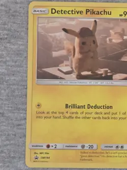 Pokemon TCG 2 Card Holo Lot Detective Pikachu SM194 + 10/18 - Image 5