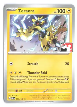 Pokemon Zeraora Prize Pack Series 9 Card 078/182 Non Holo - Image 1