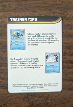Pokemon TCG Mega Evolution Trainer Tips Art Card Ft. Mega Gardevoir - Image 2