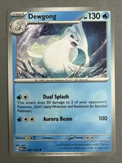 Pokemon TCG * Scarlet & Violet 151 Card * 087/165 Dewgong Uncommon * FRESH PK - Image 1