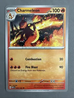 Pokemon TCG * Scarlet & Violet 151 Card * 005/165 Charmeleon Uncommon * FRESH PK - Image 1