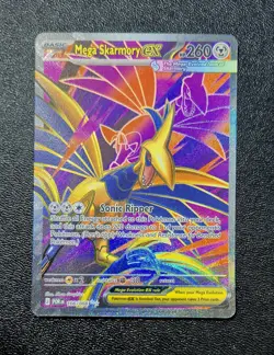 Mega Skarmory ex Ultra Rare Full Art 106/088 Pokemon Perfect Order Card NM - Image 1