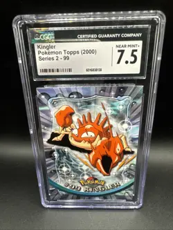Topps Kingler 99 Graded Card CGC 7.5 Series 2 Pokemon - Image 1