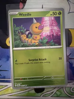 Pokemon Card - Weedle - Reverse Holo (001/086 - Chaos Rising) - Image 1
