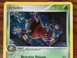 Ariados Reverse Holo Rare STAMP - 2005 Pokemon Card EX Unseen Forces 2/115 - NM - Image 2