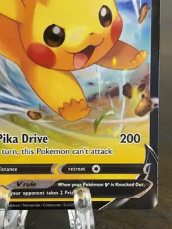 Pikachu V SWSH285 SWSH: Sword & Shield Black Star Promo Card LP/NM - Image 5