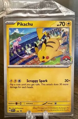 Pikachu SVP190 Promo Card World Championships 2024 Sealed - Image 1