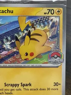 Pikachu SVP190 Promo Card World Championships 2024 Sealed - Image 3