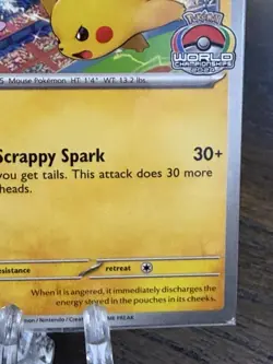 Pikachu SVP190 Promo Card World Championships 2024 Sealed - Image 5
