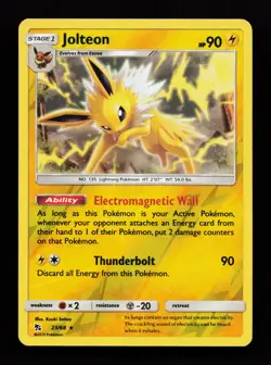 Jolteon 23/68 Rare Hidden Fates Reverse Holo Pokemon Card - Image 1