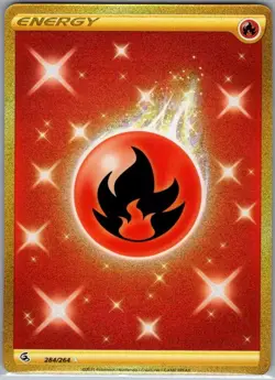 Fire Energy (Secret) 284/264 SWSH08: Fusion Strike - Pokemon Card - NM - Image 1