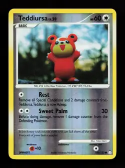 Teddiursa 105/123 Common Mysterious Treasures Reverse Holo Pokemon Card - Image 1