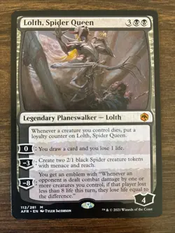 Lolth, Spider Queen - Near Mint MTG Adventures in the Forgotten Realms Magic - Image 1