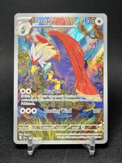 Pokemon Full Art 3 Card Lot Braviary 214/191, Zacian 100/094, Pidgeot Ex 217/197 - Image 1
