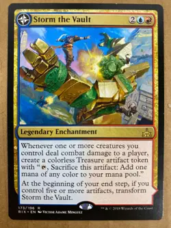 MTG 1x Storm the Vault # 173 Rivals of Ixalan Magic the Gathering Card x1 NM - Image 1
