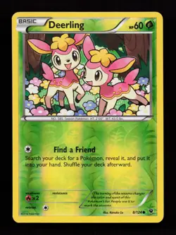 Deerling 8/124 Common XY - Fates Collide Reverse Holo Pokemon Card - Image 1