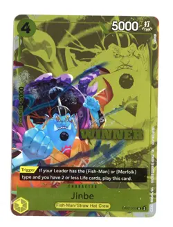 Jinbe (Winner Pack 2025 Vol. 3) EB02-055 R Foil One Piece Promotion Card LP - Image 1