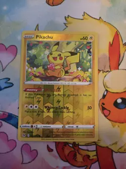 Pikachu 052/196 – Lost Origin – Near Mint Reverse Holo Pokemon Card - Image 1