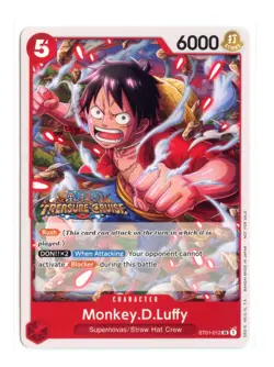 Monkey.D.Luffy (Tournament Pack Vol. 5) ST01-012 SR One Piece Promotion Cards LP - Image 1