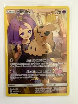 Mimikyu 245/236 Cosmic Eclipse Secret Rare Full Art Holo Pokemon Card - Image 1