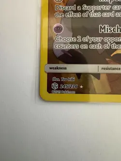 Mimikyu 245/236 Cosmic Eclipse Secret Rare Full Art Holo Pokemon Card - Image 5
