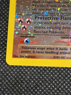Entei 34 WOTC Black Star Promo - Holo Pokemon Card NM - SWIRL - Image 3