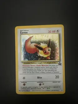 Eevee L V 7 133 Promo Holo Pokemon Card Jr Rally Black Star - Image 1