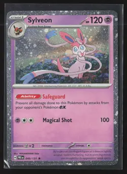 Sylveon (Cosmos Holo) 040/131 Rare Miscellaneous Cards & Products Pokemon LP - Image 1