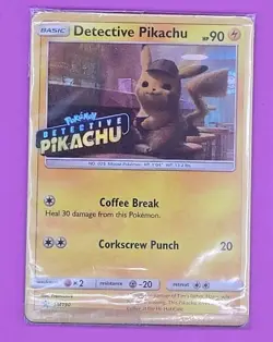 2019 Pokemon Detective Pikachu SM190 Stamped Holo Sealed Promo Card - Image 1