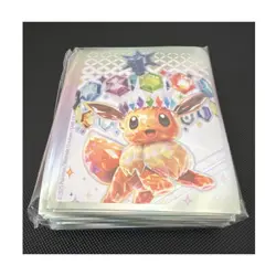 Pokemon Eevee Multicolor Card Sleeves 65 Pack 2025 30-10242-101 Plastic - Image 1