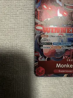 2023 One Piece Monkey D. Luffy ST01-012 SR Winner Pack Vol. 5 - Image 3