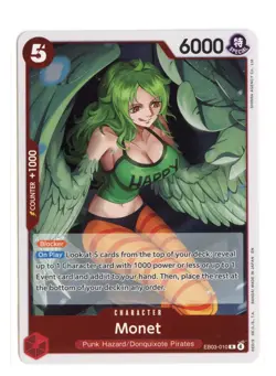 Monet EB03-010 R Foil One Piece Extra Booster: One Piece Heroines Edition NM - Image 1
