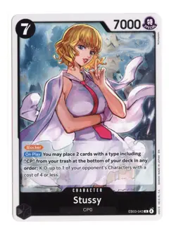 Stussy EB03-043 R Foil One Piece Extra Booster: One Piece Heroines Edition NM - Image 1