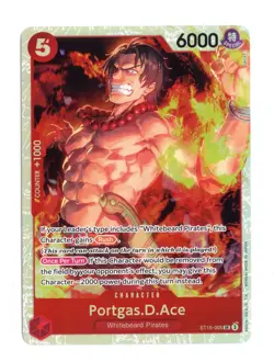 Portgas.D.Ace ST15-005 SR Foil One Piece Starter Deck 15: RED Edward.Newgate NM - Image 1