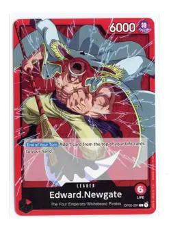 Edward.Newgate (001) OP02-001 L Normal One Piece Paramount War NM - Image 1