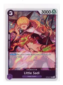 Little Sadi OP02-073 R Foil One Piece Paramount War NM - Image 1