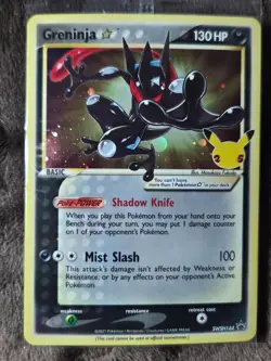 Greninja Star SWSH144 SWSH: Sword & Shield Promo Cards Holo Sealed Gold Star - Image 1