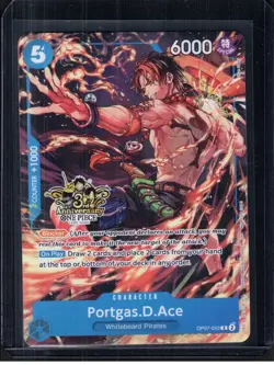 2025 One Piece Portgas D Ace OP07-053 3rd Anniversary Rare - NM - Image 1