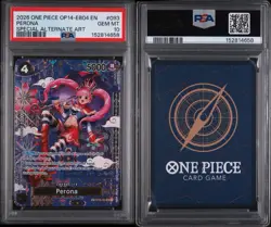 2026 ONE PIECE OP14-EB04-THE AZURE SEA'S SEVEN #093 PERONA PSA 10 - Image 3
