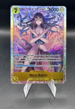 Bandai One Piece Card Game Nico Robin EB03-055 Alt Art Holo Character - Image 1