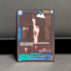 Bandai One Piece Dracule Mihawk P-052 Promo Character 7000 Power 6 Cost ENG - Image 1