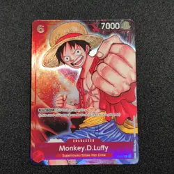 Bandai One Piece Monkey D. Luffy P-001 Promo Foil Character 7000 Power English - Image 1