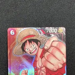 Bandai One Piece Monkey D. Luffy P-001 Promo Foil Character 7000 Power English - Image 2