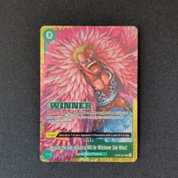Because the Side of Justice Will Be Whichever Side Wins!!- OP05-037 Winner NM - Image 1
