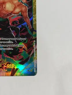 One Piece TCG Roronoa Zoro OP06-118 SEC PRB02 reprint Secret Rare English Green - Image 2