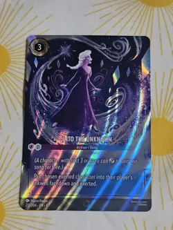 Into the Unknown (Enchanted) 213/204 Reign of Jafar Holo Disney Lorcana - Image 2