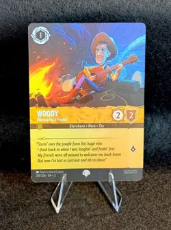 Disney Lorcana Woody - Waiting for a Friend (Epic) 205/204 Wilds Unknown Holo NM - Image 1