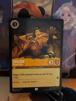 Disney Lorcana: Rise of the Floodborn - Gaston - Baritone Bully - 8/204 - Image 1