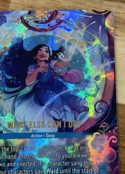 Disney Lorcana Wilds Unknown What Else Can I Do Enchanted 237/204 - Image 3
