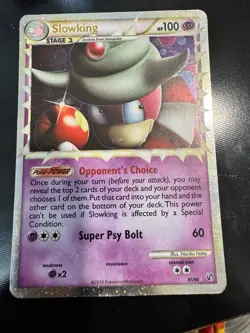 SLOWKING 85/90 PRIME RARE HGSS UNDAUNTED POKEMON HOLO - Image 1